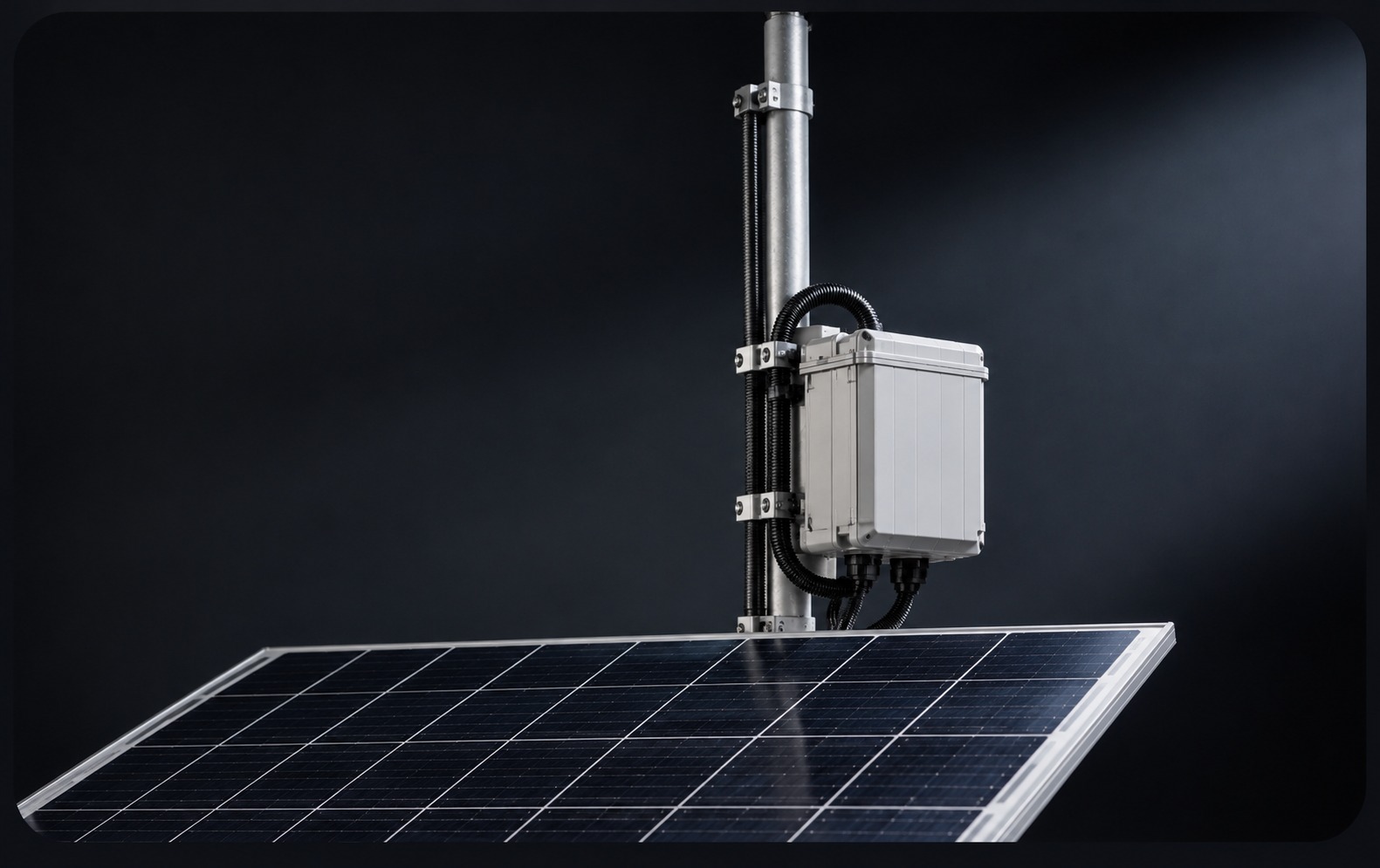 Camera housing with solar panel