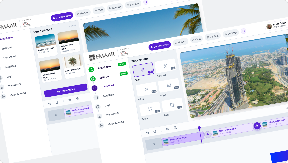 Built-in video editor