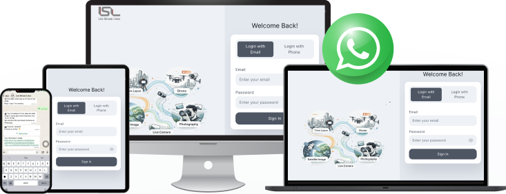 Platform on desktop, laptop, tablet and phone
