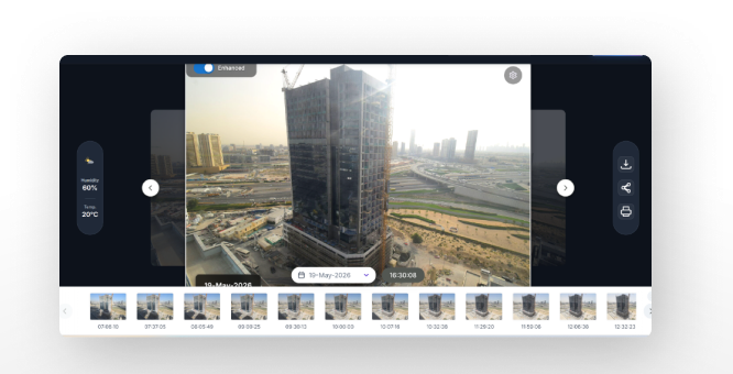 Live camera workspace